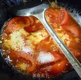 西红柿炒鸡蛋盖浇面的做法步骤：10