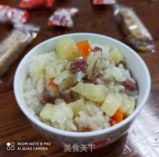 土豆腊肠焖饭的做法步骤：6
