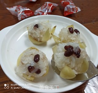 蜜豆百合饭团的做法步骤：5
