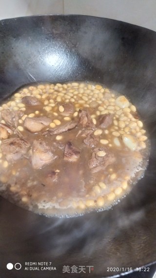 黄豆焖鸭肉的做法步骤：5