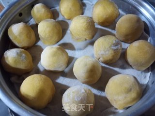 南瓜糯米红豆包的做法步骤：9