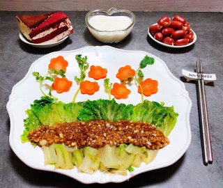 #清肠食谱#蚝油蒜蓉生菜的做法步骤：13