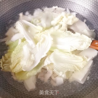 白菜猪肉豆腐汤的做法步骤：6