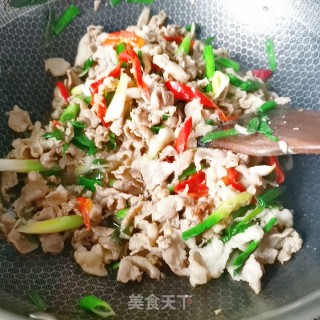 爆炒羊肉卷的做法步骤：6