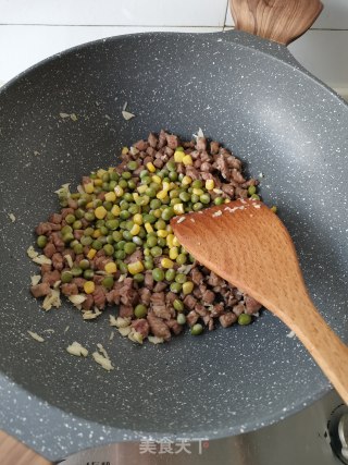 青豆炒牛肉——Harthsun麦饭石不粘锅试用报告的做法步骤：6