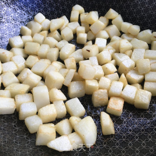 孜然香辣黄金丁的做法步骤：5