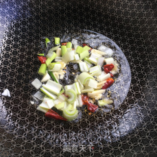 杏鲍菇炒青菜的做法步骤：5