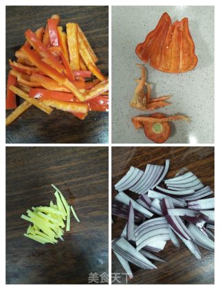 莲藕荷兰豆小炒的做法步骤：3