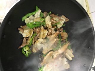面筋青椒炒肉丝的做法步骤：5
