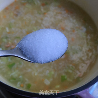 蟹黄海参粥的做法步骤：8