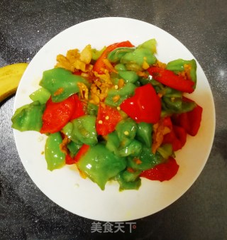 双椒炒肉的做法步骤：10