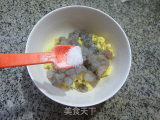 蒸虾仁鸡蛋馅福袋的做法步骤：7