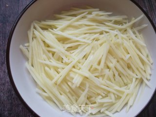 家常土豆丝的做法步骤：5