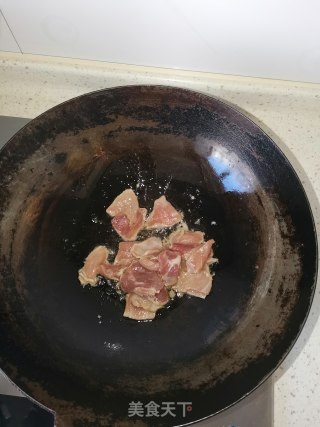 青椒土豆炒肉片的做法步骤：5