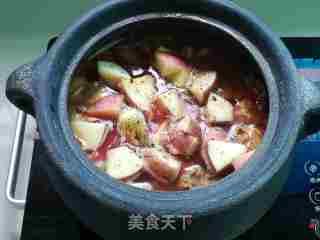 红菜头牛腩果蔬汤的做法步骤：11