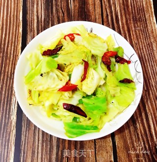 炝炒圆白菜的做法步骤：8