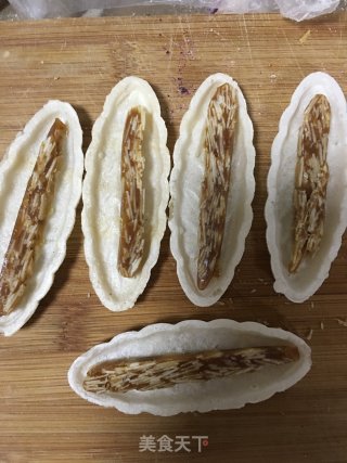 焦糖杏仁糯米船的做法步骤：10