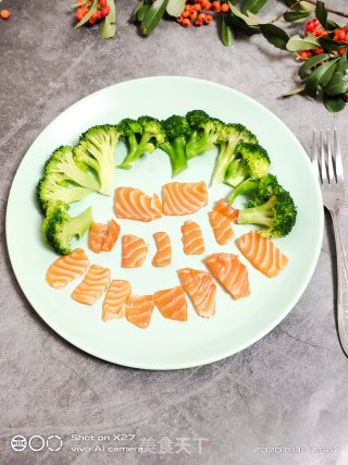 三文鱼西蓝花的做法步骤：8