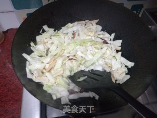 #腊味#腊肠炒椰菜的做法步骤：5