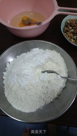 核桃小饼干的做法步骤：3