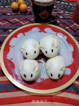 小老鼠馒头的做法步骤：16