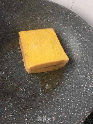 培根黄瓜西多士的做法步骤：12