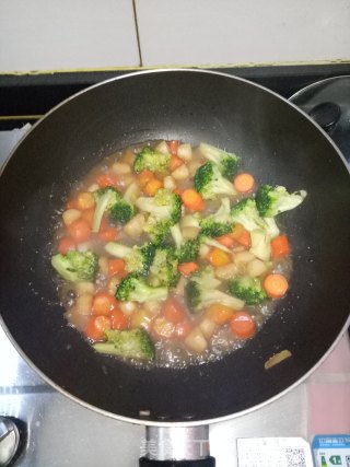 干贝西蓝花的做法步骤：8
