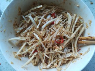 豆干拌白菜心的做法步骤：5