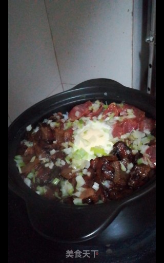 #腊味#腊味煲仔饭的做法步骤：11