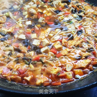 豆腐丁时蔬饸饹的做法步骤：8