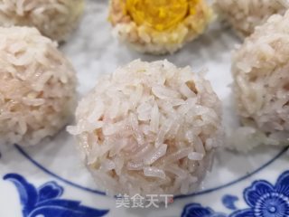 蛋黄珍珠肉丸的做法步骤：8