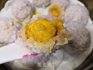 蛋黄珍珠肉丸的做法步骤：10