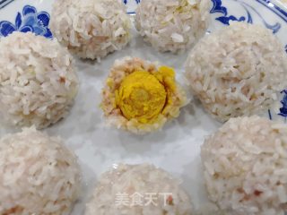 蛋黄珍珠肉丸的做法步骤：11
