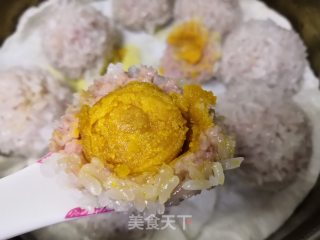 蛋黄珍珠肉丸的做法步骤：12