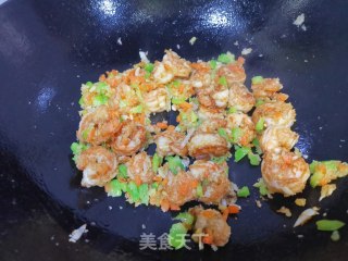 面包糠炒虾仁的做法步骤：7