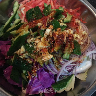 时蔬大拌菜的做法步骤：4