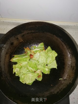 西红柿炒圆白菜的做法步骤：4