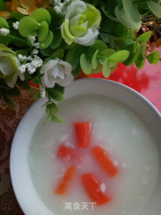 胡萝卜大米粥的做法步骤：6