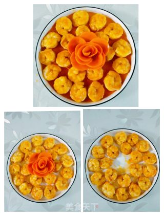 花开富贵一平安虾球的做法步骤：7