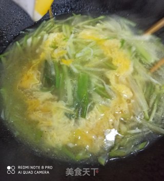 绿萝卜丝鸡蛋汤的做法步骤：7
