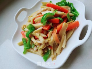 素炒白灵菇的做法步骤：12