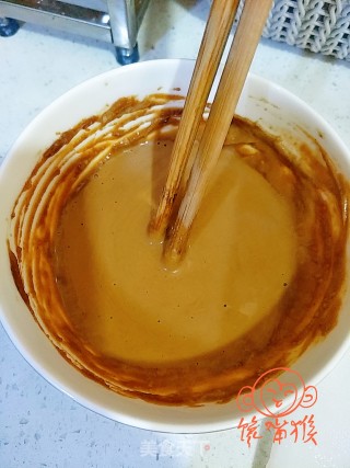 麻酱黄瓜拌面藕的做法步骤：4