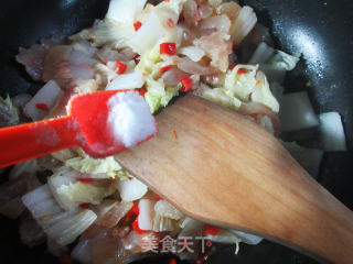 剁椒牛筋炒大白菜的做法步骤：6