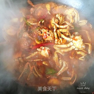 香辣河蟹的做法步骤：9