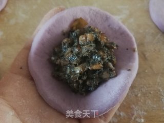 紫薯花样脂油饼的做法步骤：11