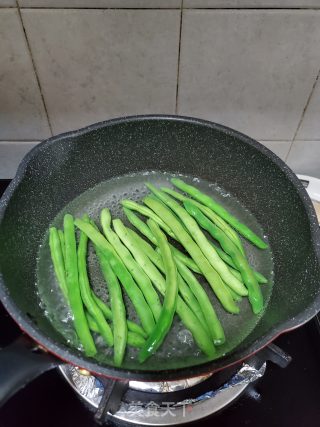 素炒四季豆丝的做法步骤：2