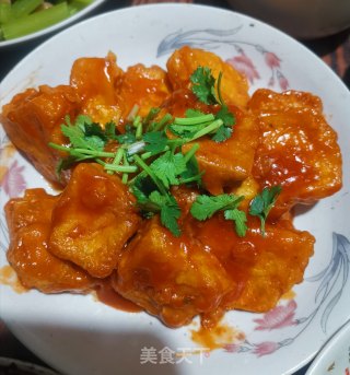 茄汁豆腐的做法步骤：7