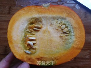 桂花冰糖蒸金瓜的做法步骤：1