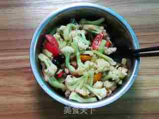 花菜沙拉的做法步骤：7