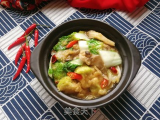 黄心菜平菇烩茄子的做法步骤：11